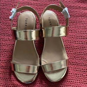 Torrid Gold Heels